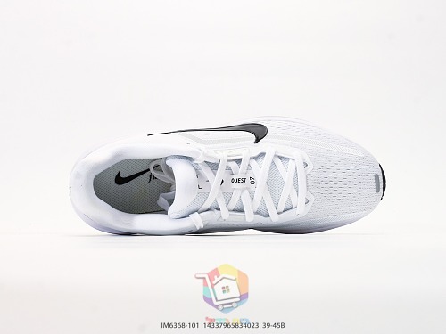 נעלי ריצה Nike Quest 7 לבן ושחור או לבן ותכלת, תמונה 8