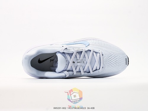 נעלי ריצה Nike Quest 7 לבן ושחור או לבן ותכלת, תמונה 17