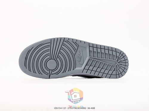נעלי Air Jordan 1 Low תכלת ולבן עם בוקלה או כחול כהה, תמונה 8