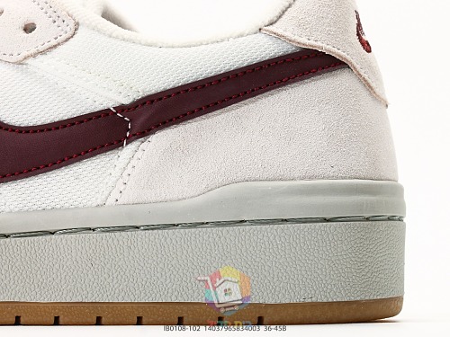 נעלי סקייט Nike SB Code 58 לבן ובורדו, תמונה 4