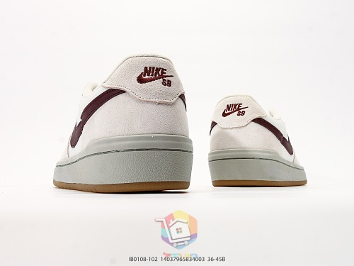נעלי סקייט Nike SB Code 58 לבן ובורדו, תמונה 5