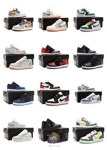 נעלי Air Jordan 1 Low לילדים, 12 צבעים, תמונה 20
