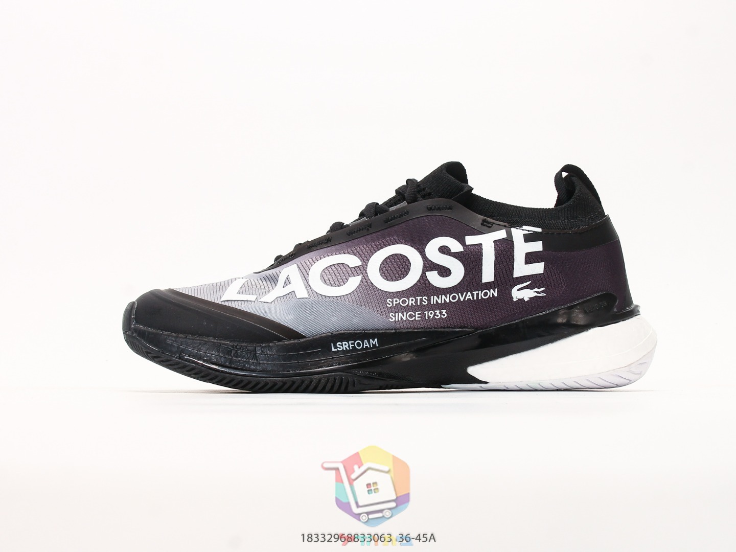 Lacoste AG-LT25 Lite Tennisschuhe, Schwarz und Lila, Oliv, Blau, Grün, Orange und Weiß oder Weiß