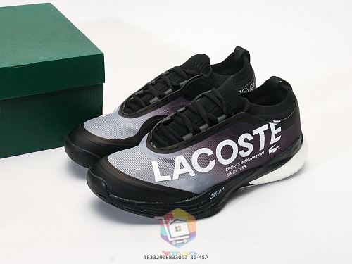 נעלי טניס Lacoste AG-LT25 Lite, שחור-סגול, זית, כחול, ירוק, כתום-לבן, לבן, תמונה 2