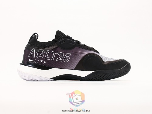 נעלי טניס Lacoste AG-LT25 Lite, שחור-סגול, זית, כחול, ירוק, כתום-לבן, לבן, תמונה 9