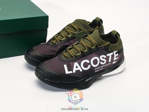 נעלי טניס Lacoste AG-LT25 Lite, שחור-סגול, זית, כחול, ירוק, כתום-לבן, לבן, תמונה 10
