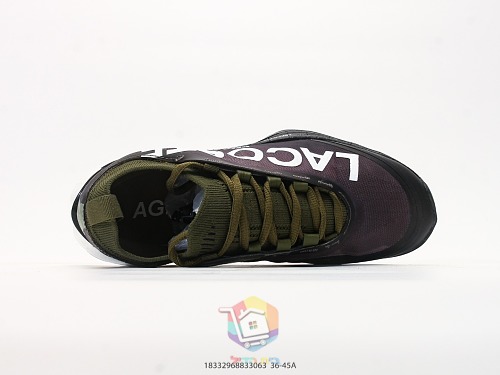 נעלי טניס Lacoste AG-LT25 Lite, שחור-סגול, זית, כחול, ירוק, כתום-לבן, לבן, תמונה 16