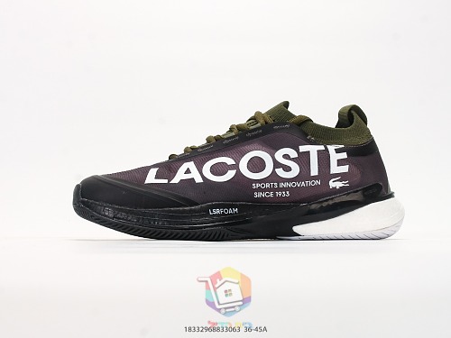 נעלי טניס Lacoste AG-LT25 Lite, שחור-סגול, זית, כחול, ירוק, כתום-לבן, לבן, תמונה 18