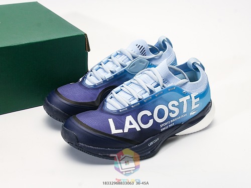 נעלי טניס Lacoste AG-LT25 Lite, שחור-סגול, זית, כחול, ירוק, כתום-לבן, לבן, תמונה 19
