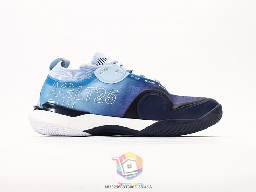 נעלי טניס Lacoste AG-LT25 Lite, שחור-סגול, זית, כחול, ירוק, כתום-לבן, לבן, תמונה 26
