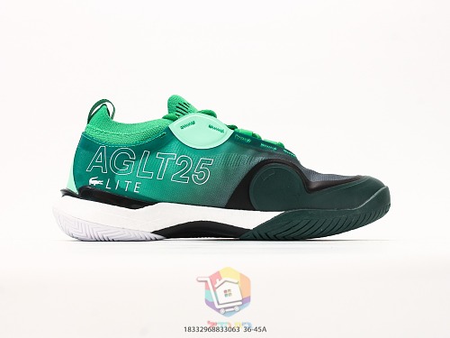 נעלי טניס Lacoste AG-LT25 Lite, שחור-סגול, זית, כחול, ירוק, כתום-לבן, לבן, תמונה 36