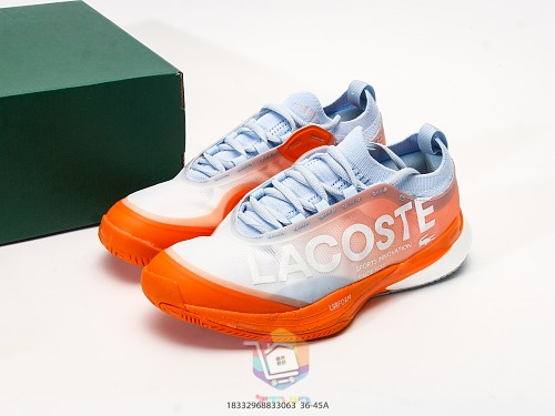 נעלי טניס Lacoste AG-LT25 Lite, שחור-סגול, זית, כחול, ירוק, כתום-לבן, לבן, תמונה 37