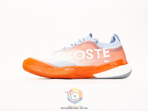 נעלי טניס Lacoste AG-LT25 Lite, שחור-סגול, זית, כחול, ירוק, כתום-לבן, לבן, תמונה 45
