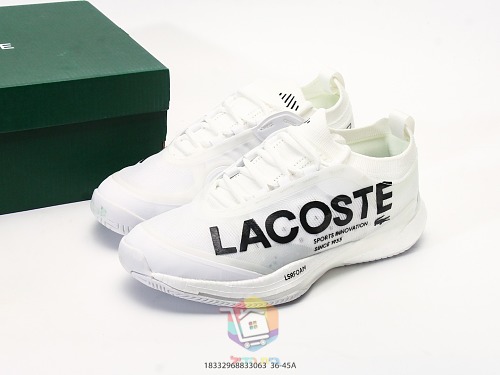 נעלי טניס Lacoste AG-LT25 Lite, שחור-סגול, זית, כחול, ירוק, כתום-לבן, לבן, תמונה 47
