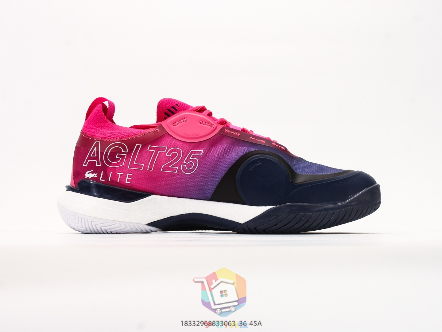 حذاء تنس Lacoste AG-LT25 Lite، كحلي ووردي أو أسود أو أسود وأبيض