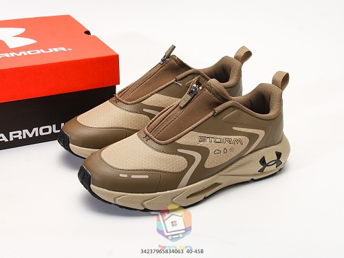 נעלי Under Armour עם רוכסן קדמי, שחור, שחור-ליים, חום בהיר, אפור-שחור, תמונה 20