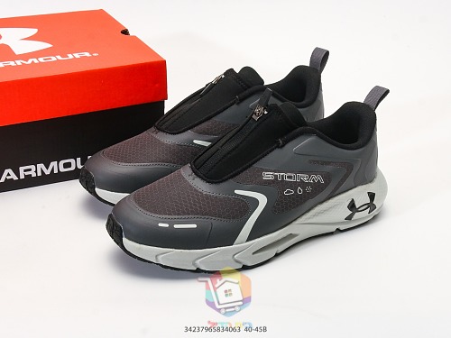 נעלי Under Armour עם רוכסן קדמי, שחור, שחור-ליים, חום בהיר, אפור-שחור, תמונה 30