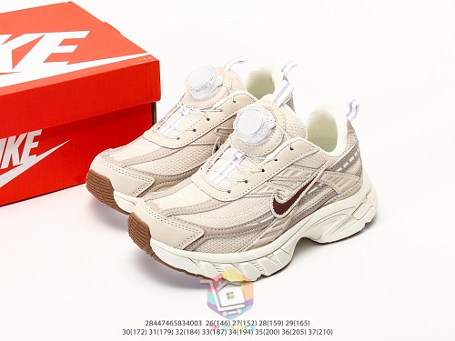 נעלי Nike לילדים עם כפתור סיבוב במקום שרוכים, בז', כסוף או שחור, תמונה 22