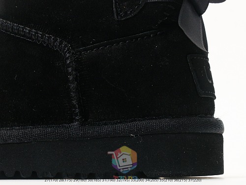 מגפוני UGG Ultra Mini Bailey Bow לילדים, שחור, ערמון, ורוד, תמונה 4