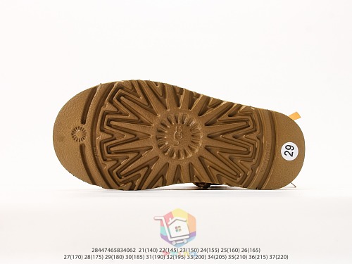 מגפוני UGG Ultra Mini Bailey Bow לילדים, שחור, ערמון, ורוד, תמונה 17