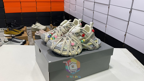 סניקרס Balenciaga 3XL Extreme Lace שמנת ואפור, תמונה 2