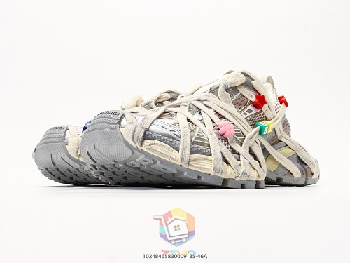 סניקרס Balenciaga 3XL Extreme Lace שמנת ואפור, תמונה 6