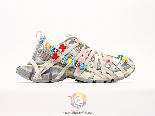 סניקרס Balenciaga 3XL Extreme Lace שמנת ואפור, תמונה 1
