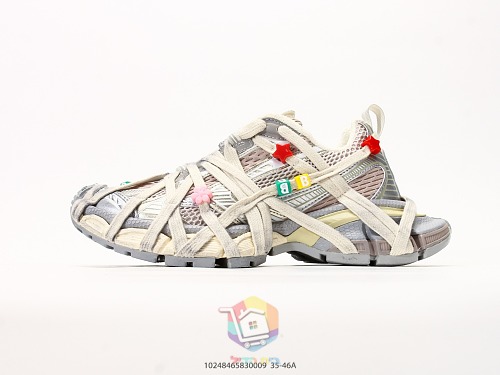 סניקרס Balenciaga 3XL Extreme Lace שמנת ואפור, תמונה 9