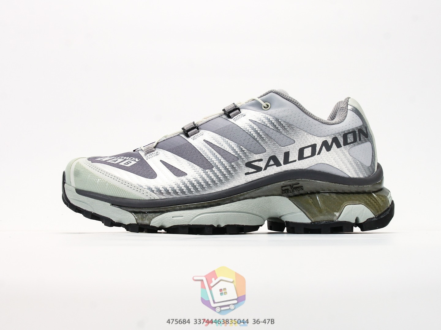 Salomon XT-4 OG sneakers, silver and grey