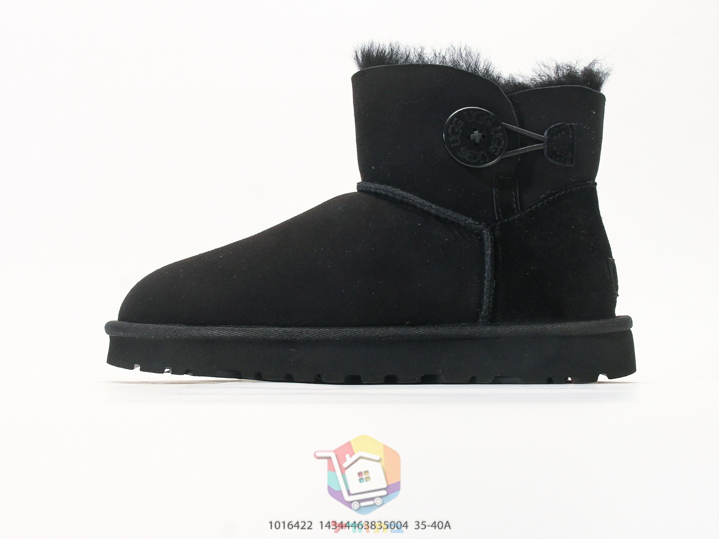 UGG Mini Bailey Button II Stiefeletten, Schwarz, Dunkelbraun oder Kastanie