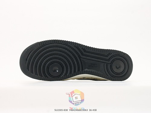 נעלי Nike Air Force 1 Low שמנת עם לוגו Louis Vuitton או ירוק מבריק, תמונה 8
