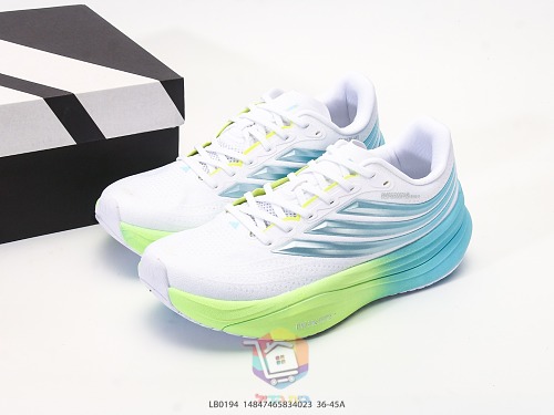 נעלי ריצה adidas Supernova Rise לבן, תכלת וירוק ליים, תמונה 10