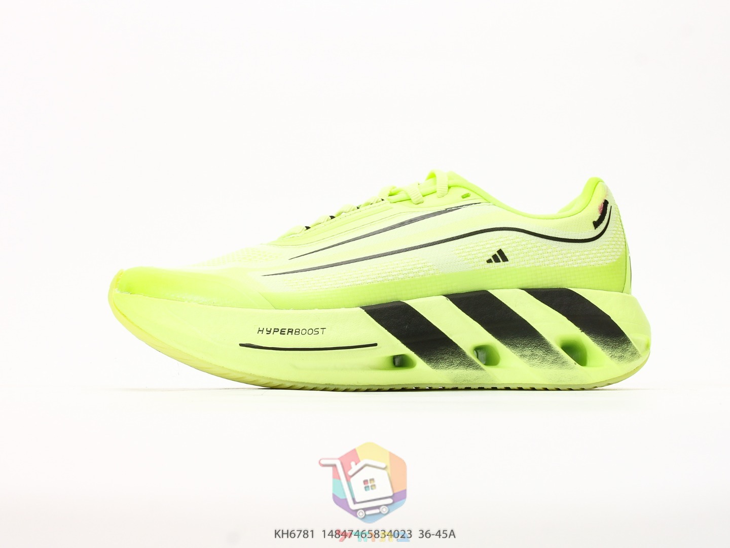 adidas Hyperboost Lite Laufschuhe, Limette oder Dunkelgrau