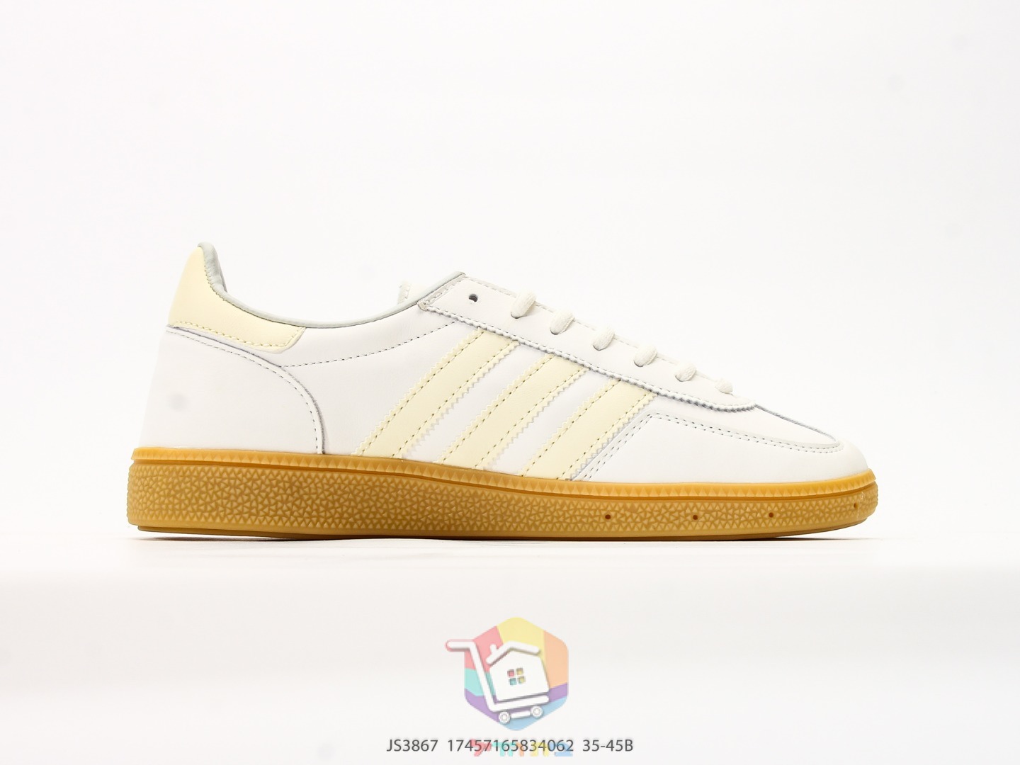 adidas Handball Spezial Sneaker, Creme mit Naturgummisohle