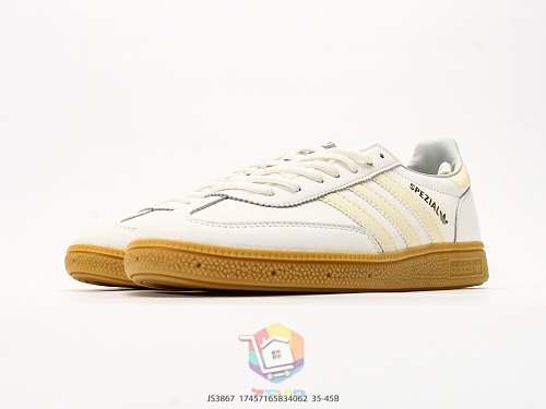 נעלי adidas Handball Spezial שמנת עם סוליית גומי חומה, תמונה 5
