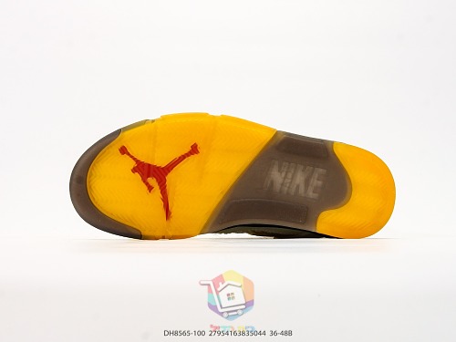 נעלי Off-White x Air Jordan 5 Retro SP בגוון שמנת, תמונה 7