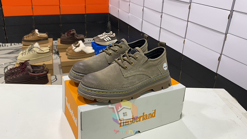 נעלי עבודה נמוכות Timberland מזמש, חום או חום צהבהב, תמונה 10
