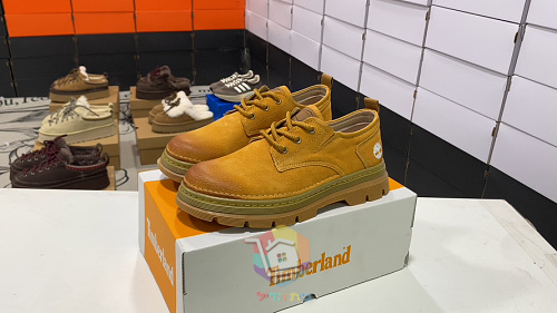 נעלי עבודה נמוכות Timberland מזמש, חום או חום צהבהב, תמונה 20