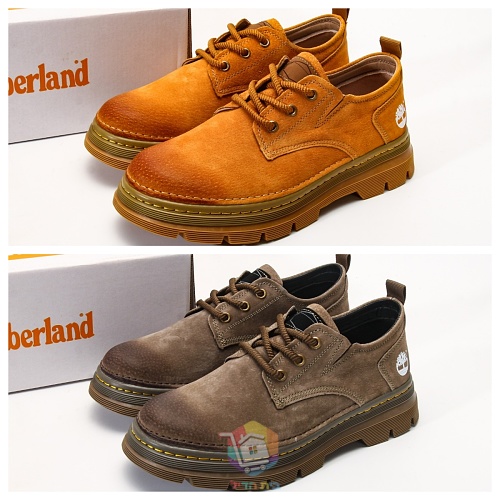 נעלי עבודה נמוכות Timberland מזמש, חום או חום צהבהב, תמונה 21