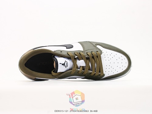 נעלי גולף Air Jordan 1 Low G זית, חום ולבן, תמונה 7