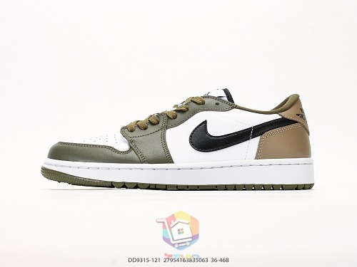 נעלי גולף Air Jordan 1 Low G זית, חום ולבן, תמונה 8