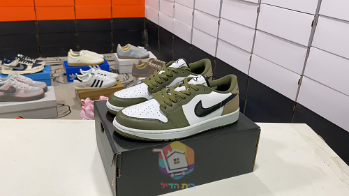 נעלי גולף Air Jordan 1 Low G זית, חום ולבן, תמונה 9