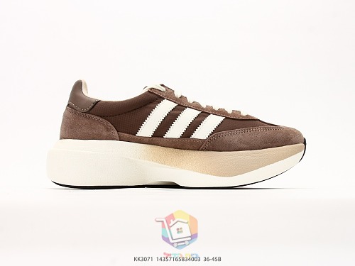נעלי adidas SL 72 Pro חום עם פסים לבנים, תמונה 1