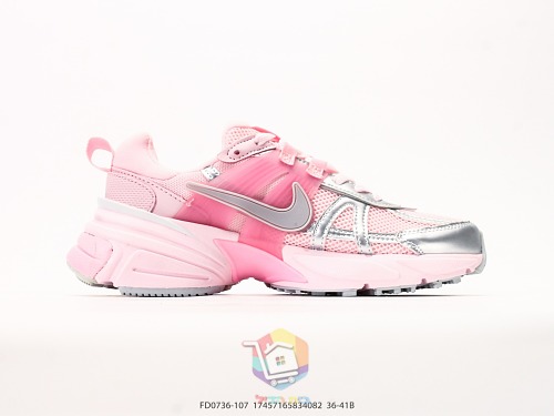 נעלי ריצה Nike V2K Run ורוד וכסף, תמונה 1