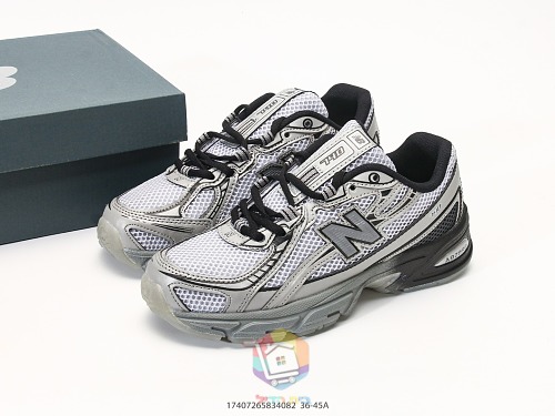 נעלי New Balance 740, אפור-שחור, שמנת-חום, אפור כהה-ירוק, לילך, תמונה 2