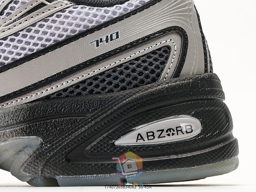 נעלי New Balance 740, אפור-שחור, שמנת-חום, אפור כהה-ירוק, לילך, תמונה 4