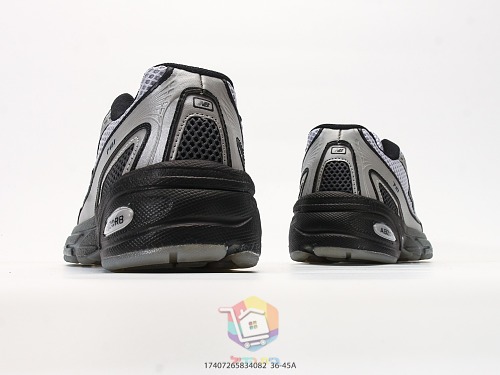נעלי New Balance 740, אפור-שחור, שמנת-חום, אפור כהה-ירוק, לילך, תמונה 5