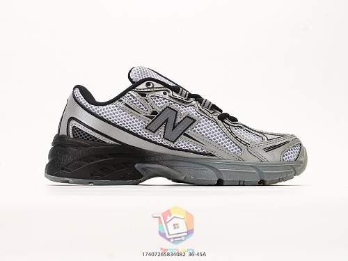 נעלי New Balance 740, אפור-שחור, שמנת-חום, אפור כהה-ירוק, לילך, תמונה 1