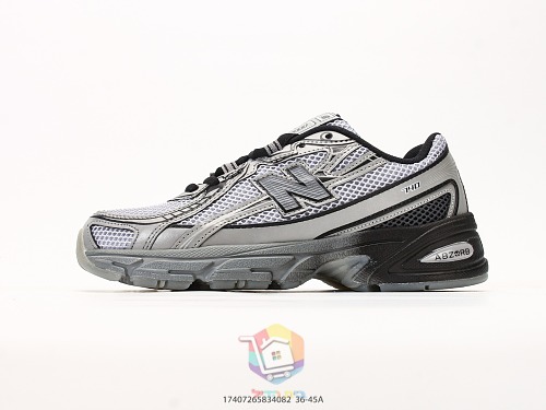 נעלי New Balance 740, אפור-שחור, שמנת-חום, אפור כהה-ירוק, לילך, תמונה 9