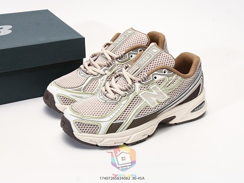 נעלי New Balance 740, אפור-שחור, שמנת-חום, אפור כהה-ירוק, לילך, תמונה 10
